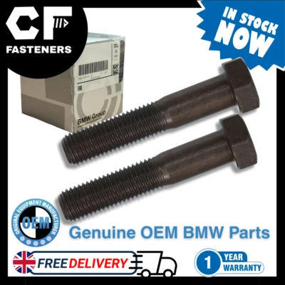 2 pcs -BMW Genuine Rear Strut shock mount Bolts Fit E36 E46 E85 E86  07119900402 - Image 1 of 3