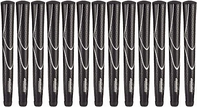 JumboMax Tour Series Golf Grips Black & Silver XL "X-Large" Size - SET OF 13