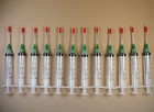 12 Syringes Size 10ml w 14 Gauge 1.5" Tip w Red Cap Dispense E6000 Adhesive LL14