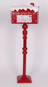 Holiday Time 38inch Metal North Pole Express Mail Box Christmas Decor - Picture 1 of 8