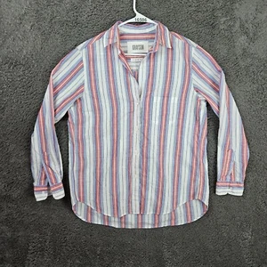 Grayson Damen Gr. 02 M-L Knopfleiste gestreift Shirt Oberteil Langarm Bluse - Bild 1 von 10