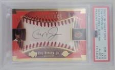 CAL RIPKEN JR. AUTOGRAPH 2003 UPPER DECK SWEET SPOT SIGNATURES BLUE INK RARE /40
