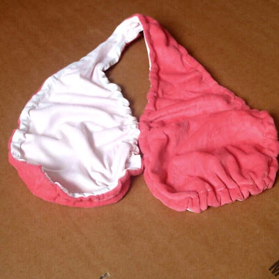 Toalla Sujetador Toalla de Baño Mujer Cuello Envolvido Sujetador Pecho Grande Colgante Cuello Lactancia Foto 1 de 2