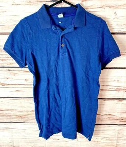 BOYS 11-12 YEARS POLO SHIRT T-SHIRT SHORT SLEEVE BLUE TU 2232 - Picture 1 of 6