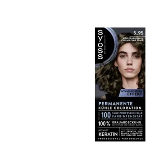 Syoss Permanente Kühle Coloration Haarfarbe 5_95 Kühles Hellbraun mit Keratin - Bild 1 von 5