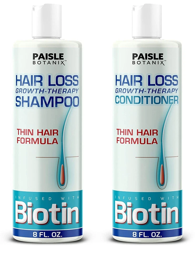 Biotin Infused Hair Loss Growth Therapy Shampoo & Conditioner / Paisle Botanix - Image 1 of 4