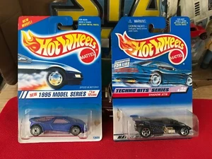 both cars Hot Wheels Shadow Jet 1997 Techno Bits Series 3/4 Collector #691B552 - Picture 1 of 10