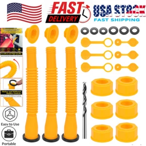 Replacement Gas Can Spout Nozzle Vent Kit For 1/2/5/10 Plastic Gas Cans Caps USA - Picture 1 of 13