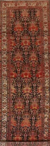 vegetable Dye Bidjar Traditional Runner Antique Rug 4'x15' Handmade Wool Carpet - Picture 1 of 12