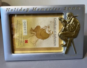 Kodak Holiday Memories 2000 Limited Edition Norman Rockwell Santa Frame 4×6 - Picture 1 of 7