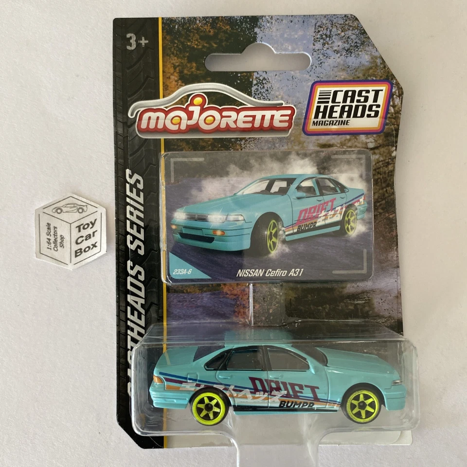 MAJORETTE Nissan Cefiro A31 (CastHeads Series - Blue - Opening Hood) C69 - image 1 of 1
