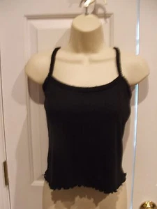 NEW in pkg DEREK HEART  Black Cami Tank Top  Size LARGE 11-13 - Picture 1 of 2