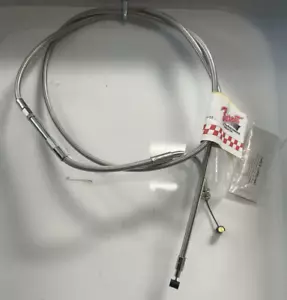102-40-10006 BARNETT STAINLESS CLUTCH CABLE 2019 - 2024 INDIAN SCOUT BOBBER - Bild 1 von 6