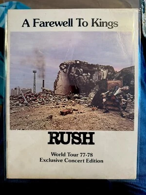 Распродажа - редкая книга тура Rush Farewell To Kings 1977 с опечаткой. Первое издание - Изображение 1 из 4