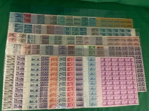 Mixed Lot of 50 Mint United States 3¢ Postage Stamps Sheets - Scott #'s 936-1114 - Picture 1 of 4