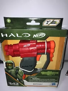 HALO NERF MicroShots SPNKr Dart-Firing Blaster and 2 Darts, DAMAGED BOX - Picture 1 of 3