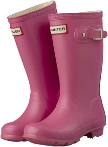 Stivali Wellington/Wellie originali per bambini Hunter, rosa/fucsia, nuovi con scatola - Foto 1 di 2