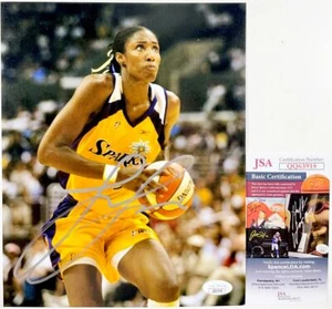 WNBA Lisa Leslie Signed Los Angeles Sparks 8x10 Photo H Autograph JSA COA - Picture 1 of 1