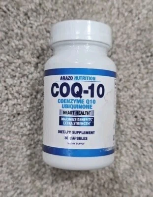 Arazo Nutrition Coq10 Ubiquinona Coenzima Q10-200Mg Máxima Fuerza Nutricional Foto 1 de 2