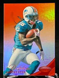 Miroir certifié rouge 2012 #13 Davone Bess Miami Dolphins /250 - Photo 1/2