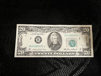 RARE 1985 $20 Twenty Dollar Bill Rare Federal Reserve Note Vintage US MoneyMagic - Image 1 of 2