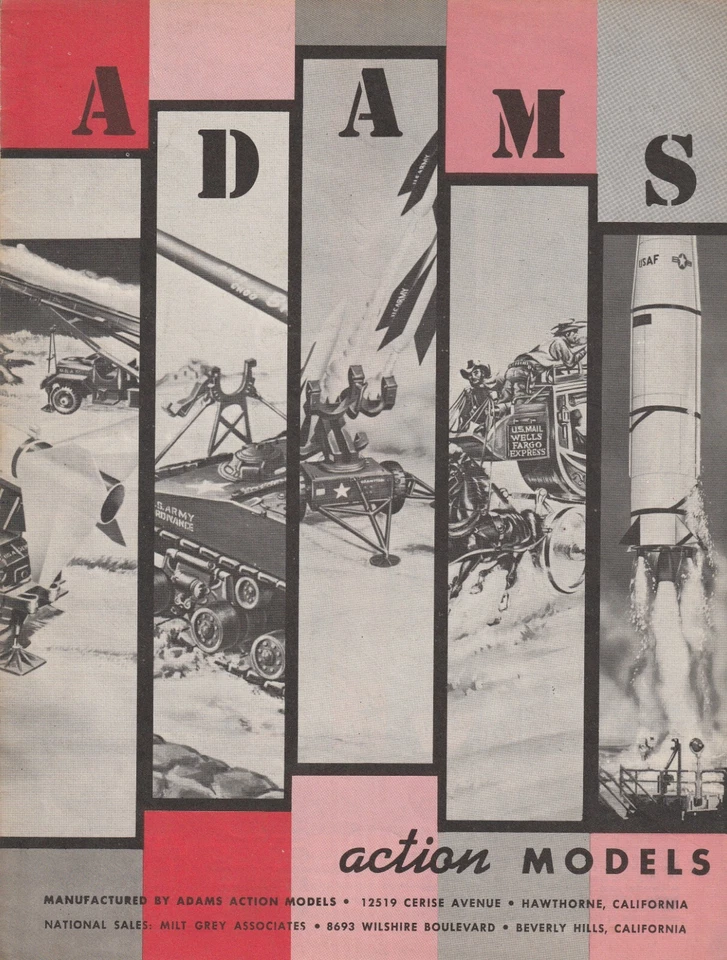 ADAMS  ACTION  MODELS  CATALOGUE  ANNI'60 -  OTTIME CONDIZIONI - Immagine 1 di 1