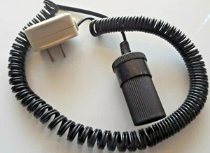 12v Accessory ADAPT 2 pin plug and socket with curly lead Motorhome Caravan - Picture 1 of 2