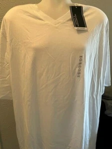 NEW Mens 4XLT 4XT 4XL TALL VNECK V-NECK T-Shirt Tee Shirt Solid WHITE $25 SUMMER - Bild 1 von 1