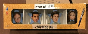 THE OFFICE 1,5 OZ GLASWAREN-SET (DWIGHT, MICHAEL, JIM & PAM) - Bild 1 von 3