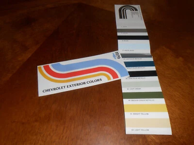 Chevrolet 1979 colores exteriores/folleto de pintura '79 Camaro Caprice Nova Malibu + Foto 1 de 2