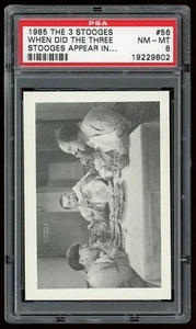 1985 FTCC The Three Stooges #56 When did The Three Stooges Appear in... PSA 8 - Picture 1 of 4