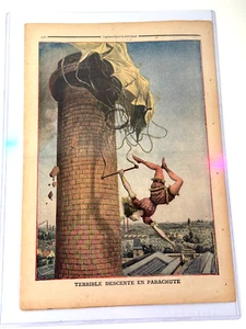 1910 Le Petit Journal Newspaper DEATH Parachute Accident  COMPLETE  - Picture 1 of 4