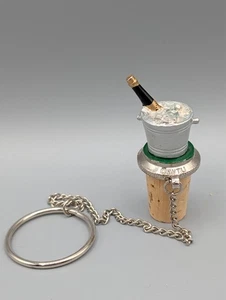 Wine Things Unlimited Champagner Eiskübel Zinn Weinflasche Stopper Korken Kette - Bild 1 von 2