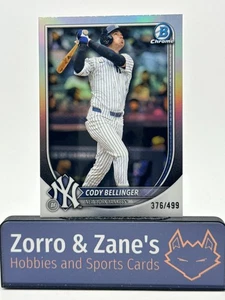 Cody Bellinger 2025 Bowman Chrome Refractor  376/499 Yankees #78 - Picture 1 of 2