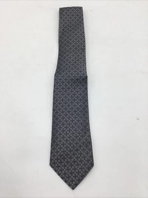 John Varvatos Men's Grey Square Geo Necktie-OS - Image 1 of 2