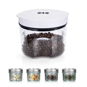 One-Piece Auto Vacuum Coffee Canister 2L (70.5oz) - Airtight Freshness Preser... - Foto 1 di 1