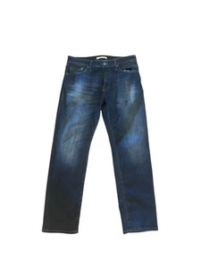 Mavi Herren Zach gerades Bein mittlere Waschung blau Jeans Reißverschluss vorne Größe 34x30 - Bild 1 von 13