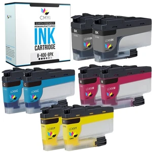 Paquete combinado de 8 compatibles Brother LC406 para MFC J4335DW, J4340DW, J4345DW - Imagen 1 de 7
