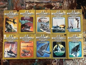J.E. MacDonnell Collector’s Series - 10x Vtg 1981 WWII Naval Fiction Aussie Auth - Picture 1 of 12