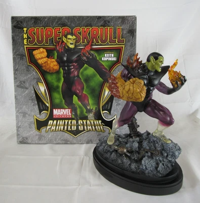 Estatua tamaño completo Bowen Designs Marvel 12" Super Skrull sin usar, en caja LA524 Foto 1 de 4