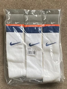 OG 90's NIKE SWOOSH BASKETBALL TUBE SOCKS SKATER  NBA RETRO DS VTG 3 PAIRS 22" - Picture 1 of 7