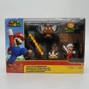 New Jakks Pacific Super Mario Lava Castle Diorama Set 40015 - Picture 1 of 5