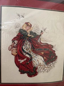 Dimensiones ÁNGEL DE NAVIDAD punto de cruz 1993 por Laine Gordon 8436 NUEVO - Imagen 1 de 6