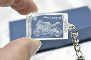 Schöner Schlüsselanhänger 3D Glaskristall BMW S 1000 RR - Bild 1 von 8