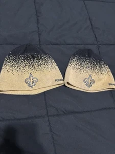 Set of 2 New Orleans Saints NFL Reebok beanies S/M - Picture 1 of 2