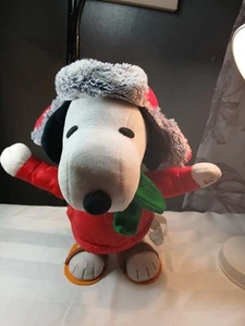 Stepper laterale musicale Gemmy Peanuts 2016 Snoopy alto 13" testato funziona - Foto 1 di 9
