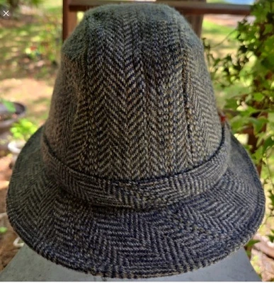 Stetson Classic Vintage Herringbone Tweed Fedora Hat Size 7 To 7.5 - Image 1 of 4