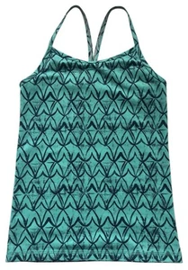 Ivivva Lululemon Girl’s Sz 8 Teal Green Athletic Tank Top Strappy Racerback - Picture 1 of 4