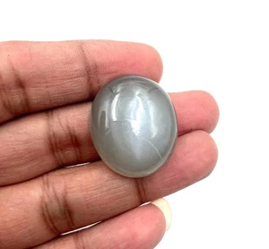 Piedra lunar gris natural cabujón ovalado piedra preciosa suelta 24*29 mm 56 CT - Imagen 1 de 6