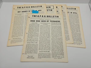 The A.P.R.O. BULLETIN Pamphlet Aerial Phenomena Jan-Dec 1968 UFO Vintage - Imagen 1 de 7